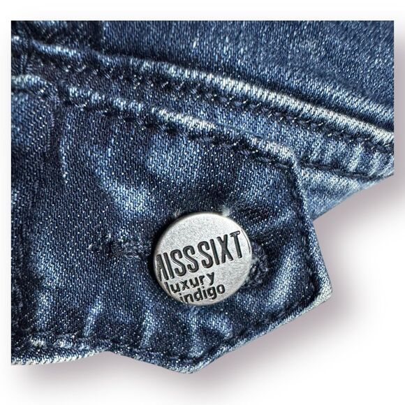 Miss Sixty Denim Blue Jacket Ruffle Vintage Size Small Retro 90’s Boho BNWT - Picture 7 of 9